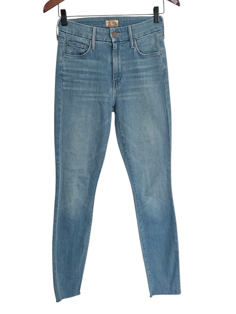 Mother Hold My Hand The Looker Ankle Fray Jeans Size 24